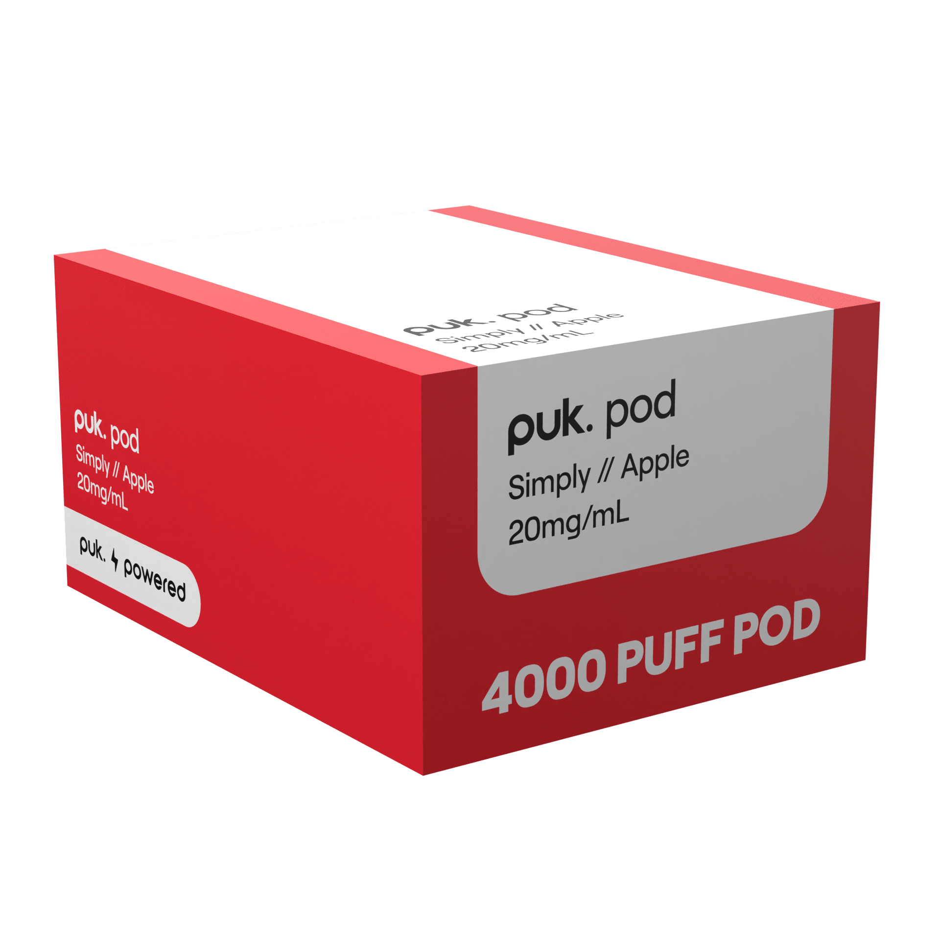 Simply - puk. Pod Carton - Apple - Vapoureyes