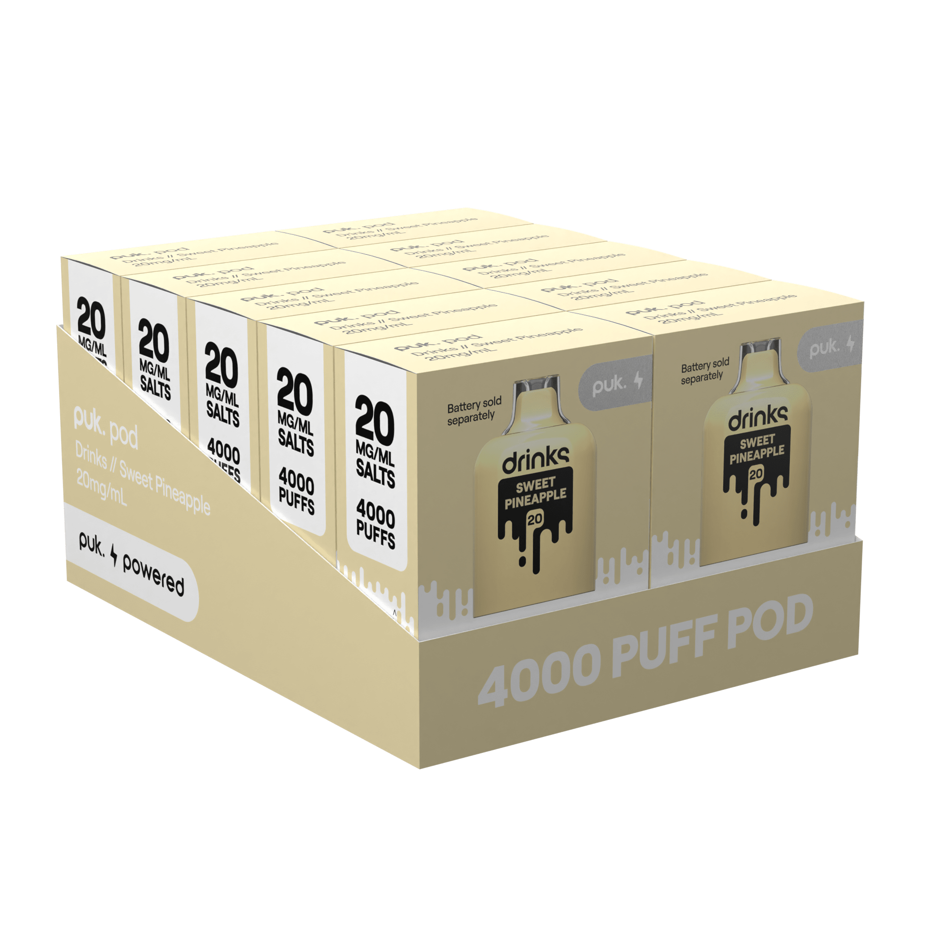 Drinks - puk. Pod Carton - Sweet Pineapple