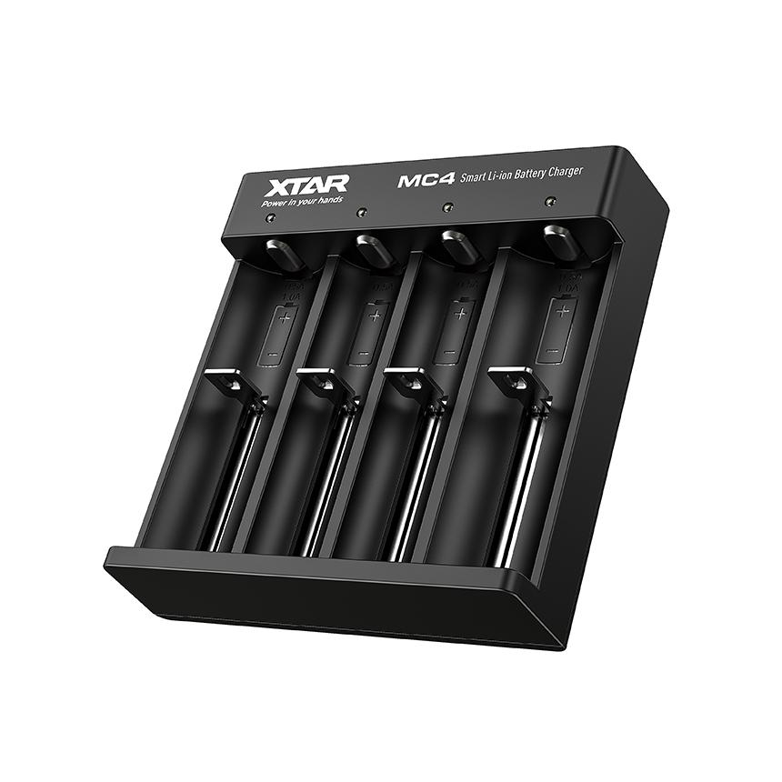 XTAR - MC4 Four Bay USB Battery Charger - Vapoureyes
